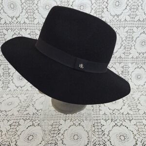 Lauren Ralph Lauren Black Fedora Hat with Band